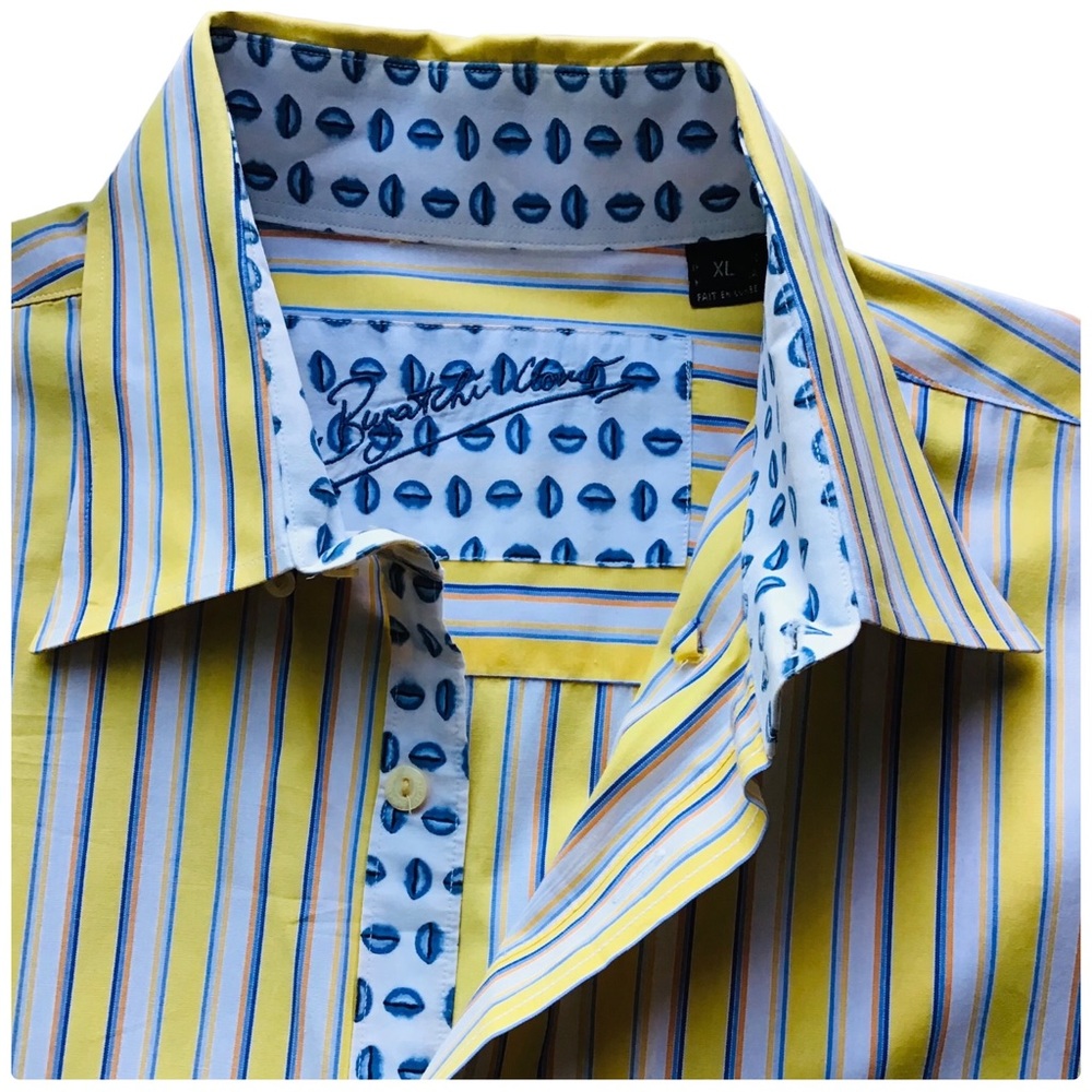 Bugatchi Uomo Designer Button Up Long Sleeve Mens… - image 4